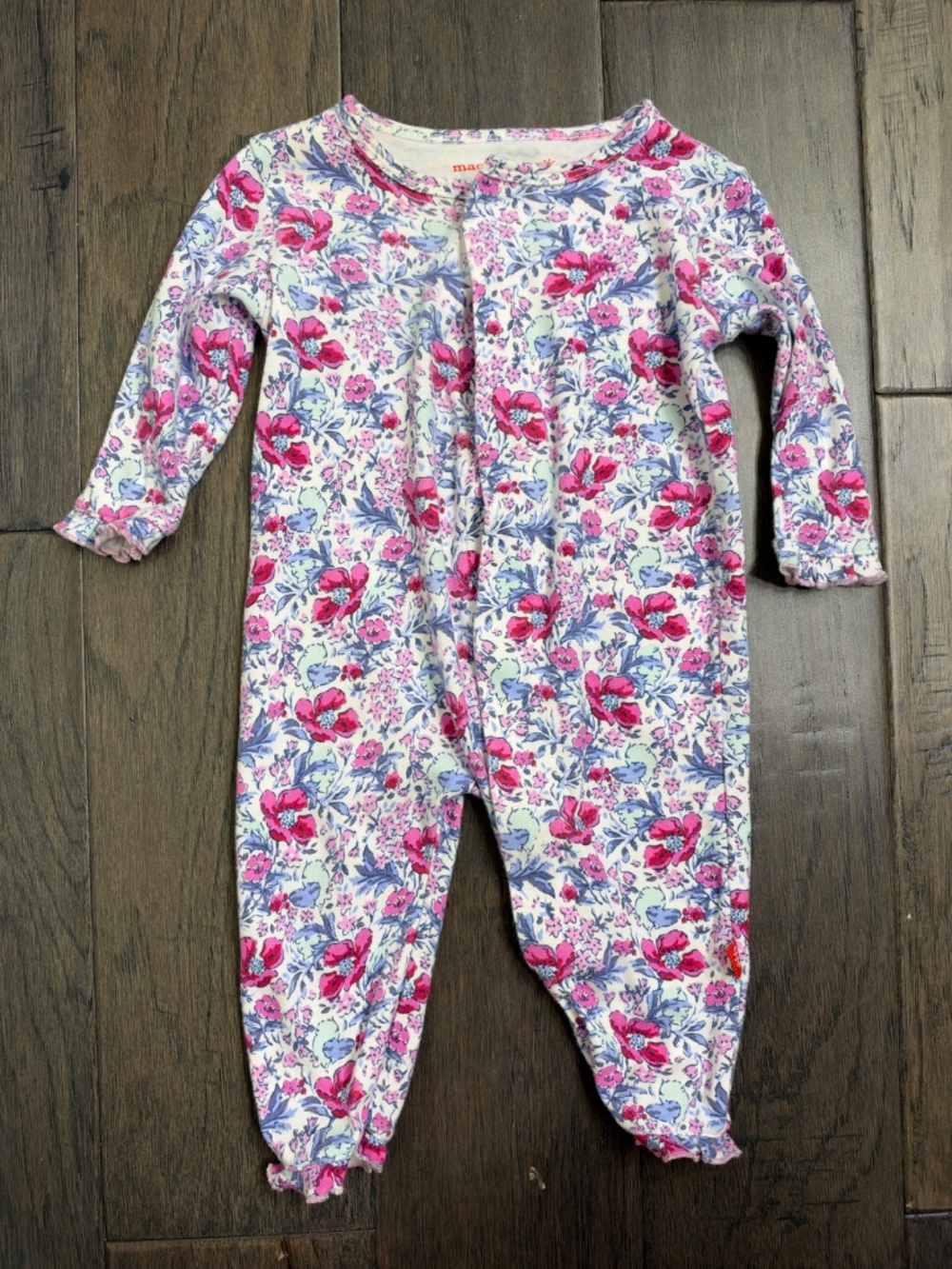 Magnetic Me Magnetic Footie Sleeper Darlington Floral Size 3-6M